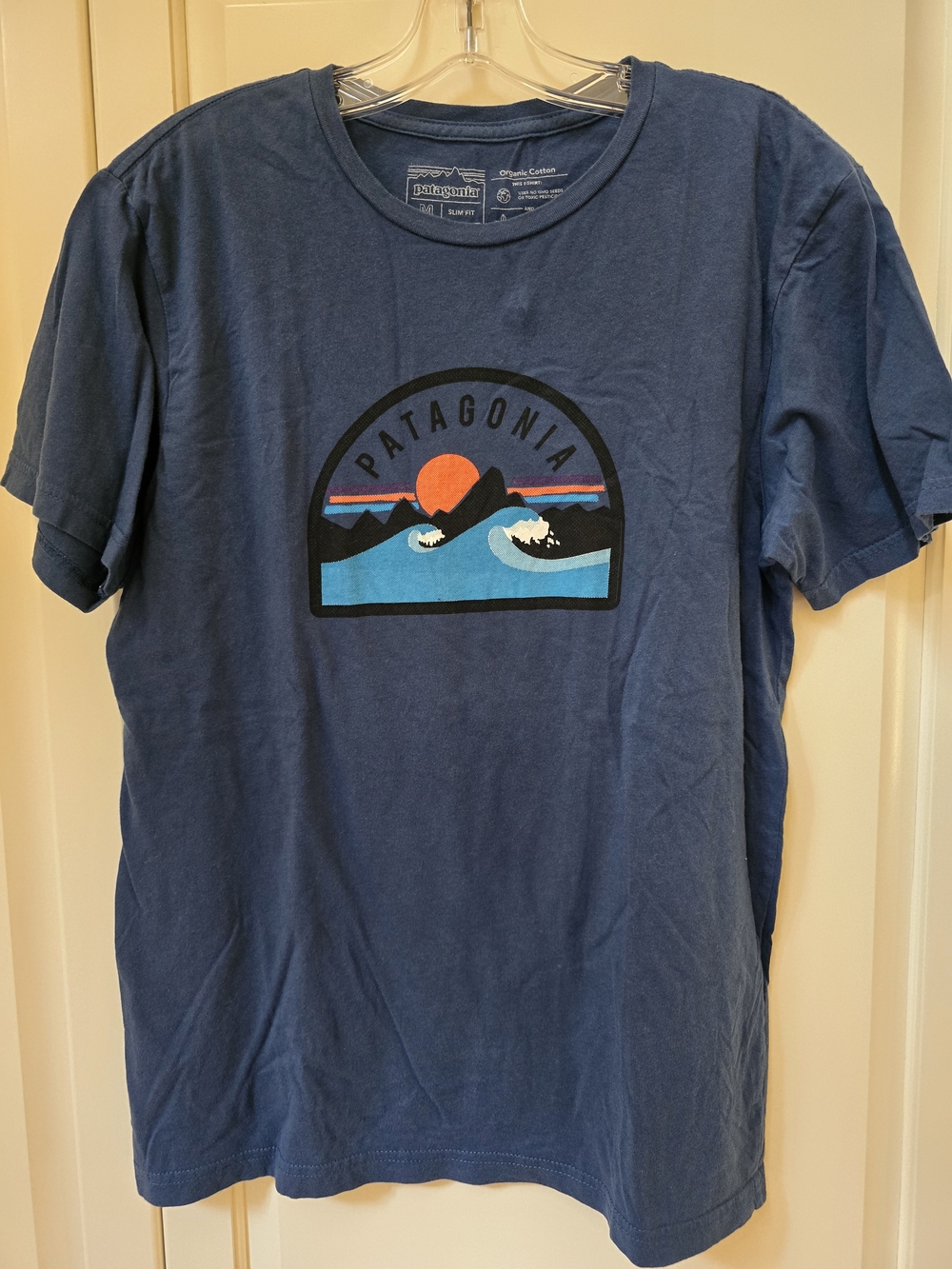 Patagonia Men's Navy Graphic Logo T-Shirt